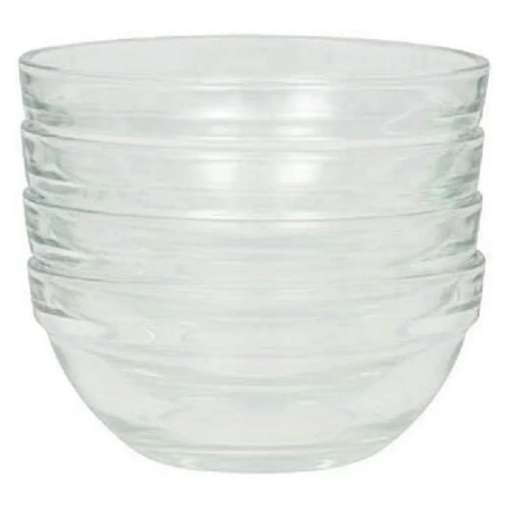 stackable serving cooking mixing prep clear glass bowl, 3.5-inch,4-inch,6-inch - Picture 1 of 1
